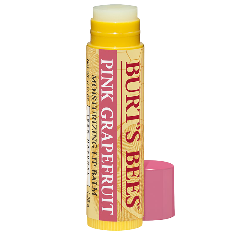 Pink Grapefruit Lip Balm Stick Burt`s Bees Refreshing Lip Balm Stick Pink Grapefruit ohne Hintergrund