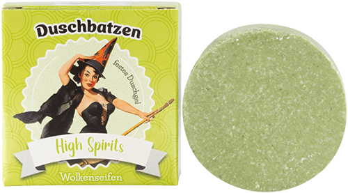 Duschbatzen High Spirits - seifenfreie Pflege ohne Hintergrund