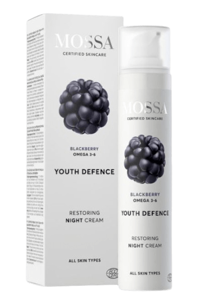 Erneuernde Nachtcreme Mossa Youth Defense regenerierende Brombeer-Nachtcreme