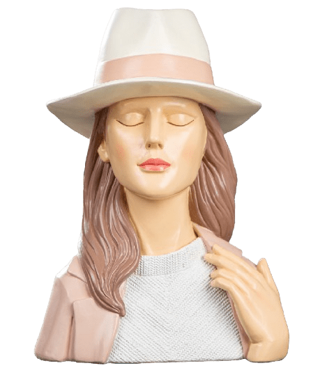 Herbst-Lady mit Hut Dekofigur Herbst-Lady mit Hut