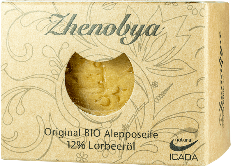 Zhenobya Bio Alepposeife 12% Zhenobya Bio Alepposeife 12% ohne Hintergrund