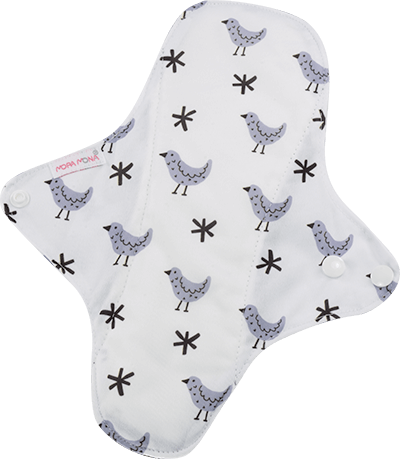 3 Binden normal Vogel weiß Waschbare Binde normal ohne Hintergrund