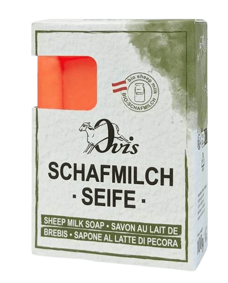 Schafmilch-Peeling-Seife Sanddorn Ovis Schafmilchseife Sanddorn