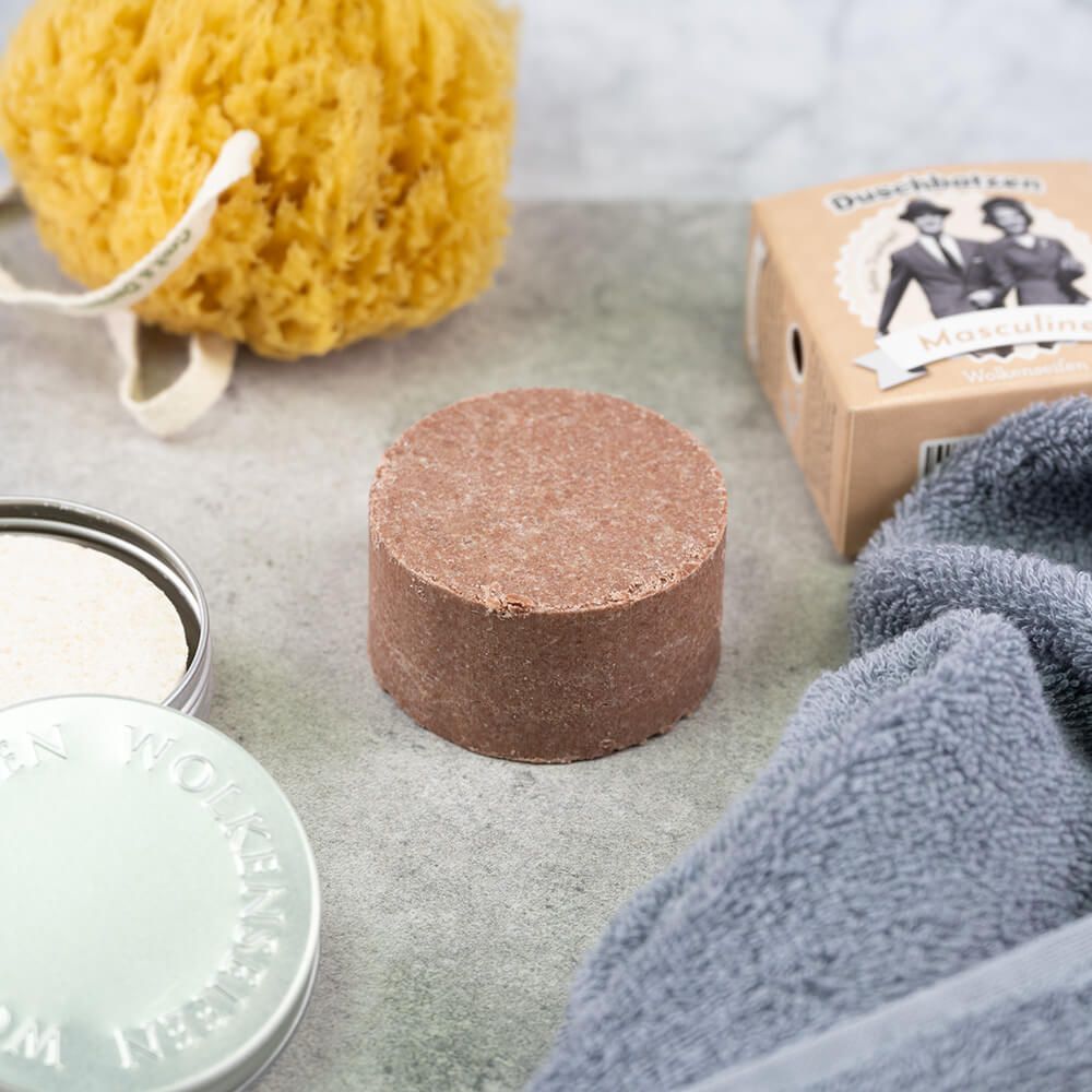 Duschbatzen Masculine - seifenfreie Pflege