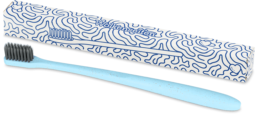 Wolkenseifen Zahnbürste Biokunststoff Kohle
