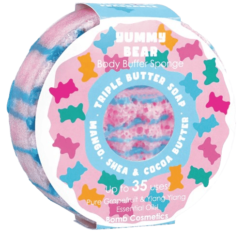 Yummy Bear Body Buffer Sponge Bomb Cosmetics Yummy Bear Body Buffer Sponge