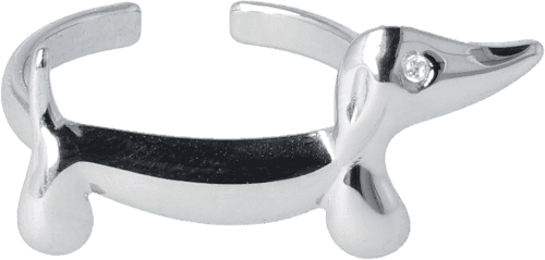 Dackel-Ring Silber Dackel-Ring Silber