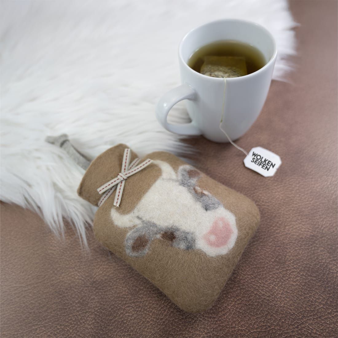 Mini-Wärmflasche Kuh