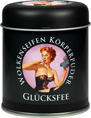 Trockenshampoo (Körperpuder) Glücksfee Streudose ohne Hintergrund