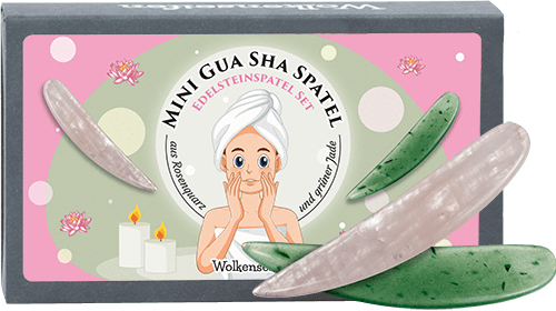 Mini Gua Sha Sparset Wolkenseifen Edelsteinspatel Mini Gua Sha