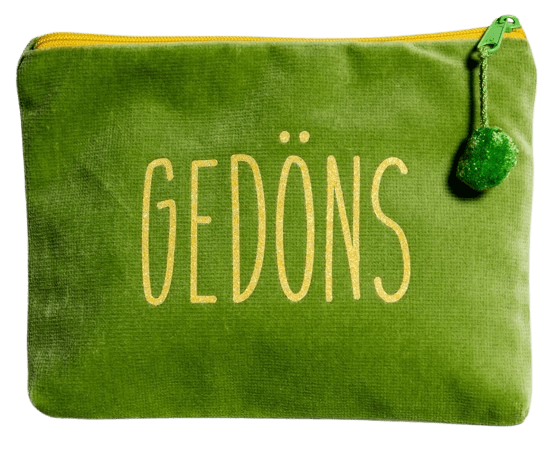 Tasche-HD groß Gedöns grün Samt-Kosmetiktasche Gedöns grün