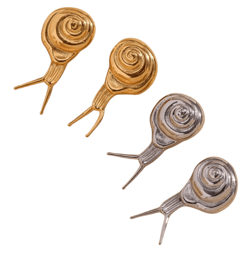 Schnecken-Ohrstecker vergoldet Schnecken-Ohrstecker vergoldet