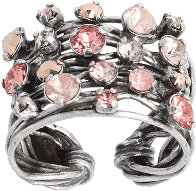 Cages Ring Silber-Rosa Cages Ring Silber-Rosa