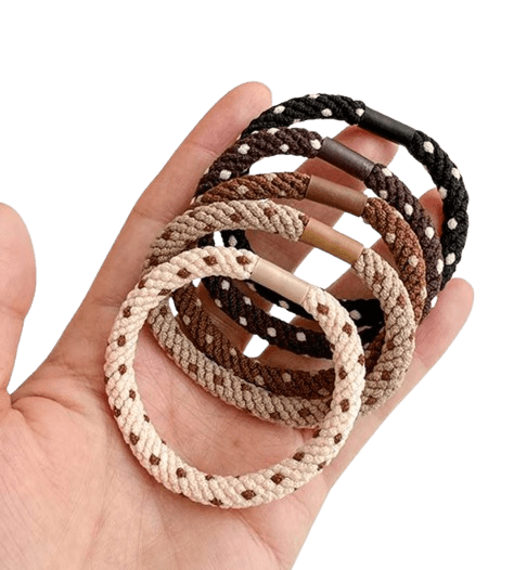 5 Haargummis Polka Dots 5 Haargummis Polka Dots