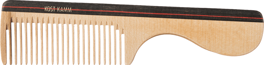 Griffkamm mittel 18 cm Griffkamm Holz bunt mittel 18 cm ohne Hintergrund