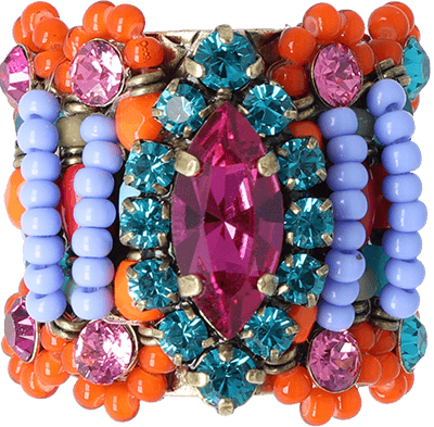 Paisley African Ring Multi Paisley African Ring Multi