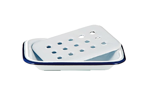 Seifenablage Emaille stehend Weiß Seifenablage Emaille stehend Weiß ohne Hintergrund