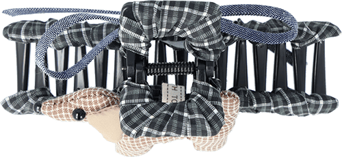 Haarkralle Stoff Hund