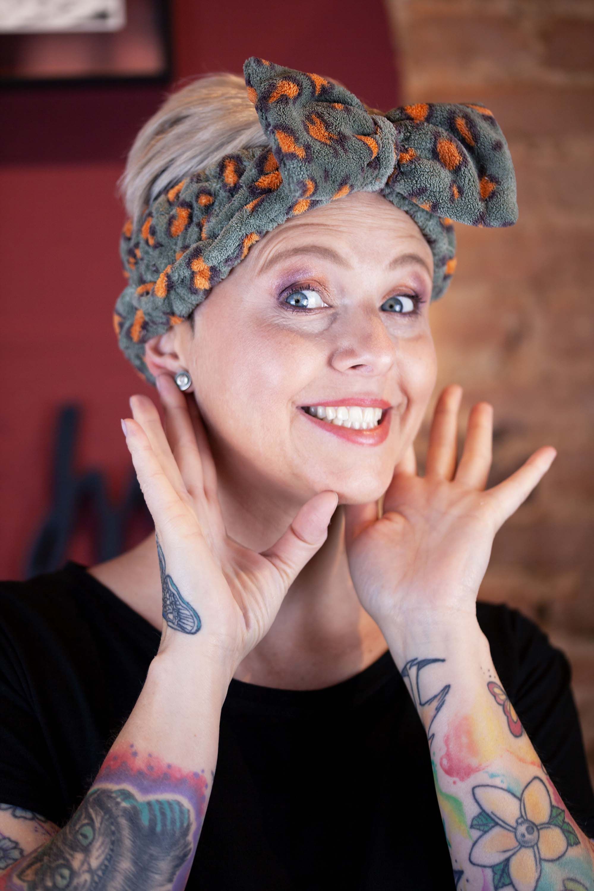 Make-Up-Haarband Leo Kaki Make-Up-Haarband Leo Kaki