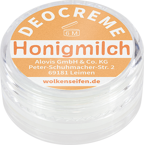 Deocremeprobe Honigmilch Wolkenseifen Deocreme Probe