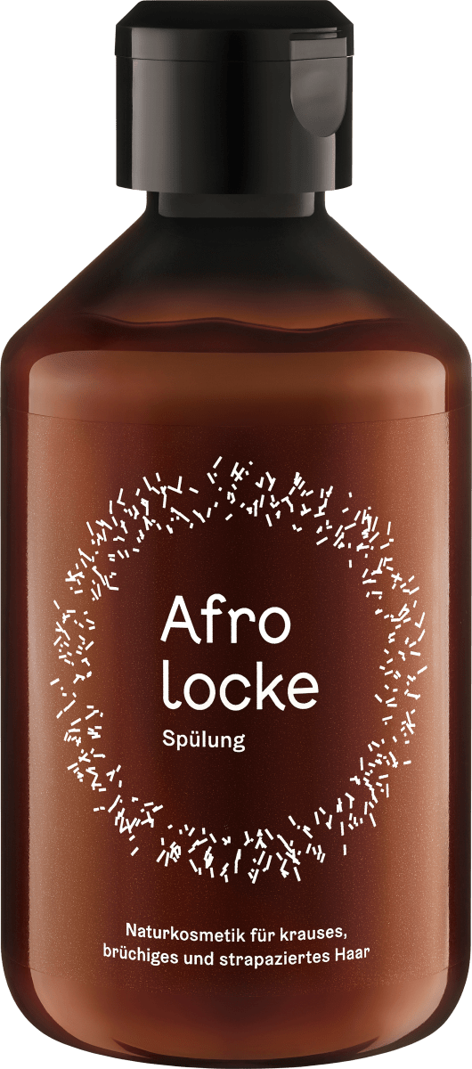 Afrolocke Spülung ohne Hintergrund