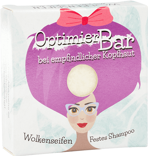 Festes Shampoo Optimier-Bar Wolkenseifen Festes Shampoo Optimier-Bar ohne Hintergrund