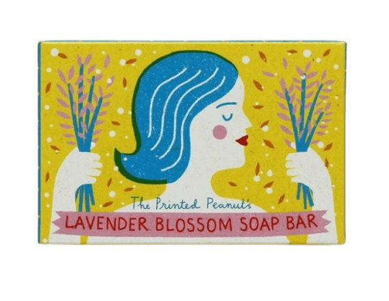 Lavender Soap Bar Printed Peanut Soap Lavender