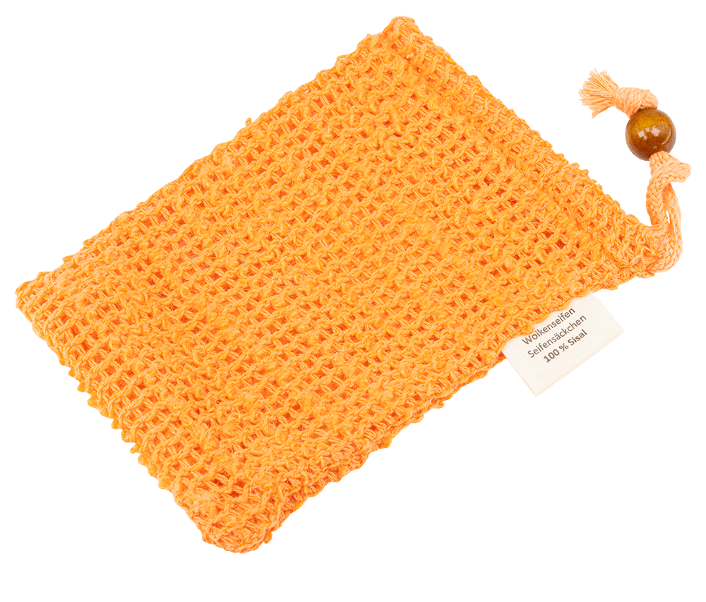 Sisal-Seifensäckchen Orange Sisal-Seifensäckchen Orange