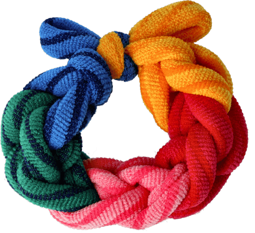 3 Haargummis geflochten 3 Haargummis geflochten