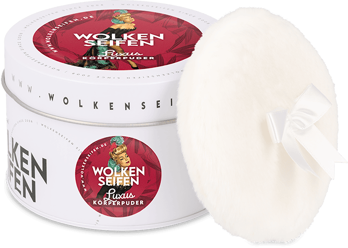 Körperpuder (Trockenshampoo) Luxus ohne Hintergrund