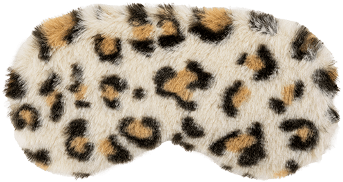 Kuschel-Schlafmaske aus Plüsch Leo Schlafmaske aus Plüsch Blau ohne Hintergrund