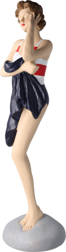 Pinup Schwimmerin mit Handtuch