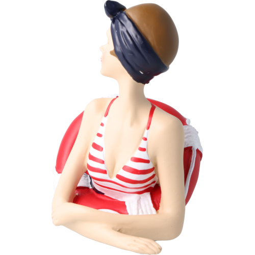 Pinup Schwimmerin liegend Pinup Schwimmerin liegend