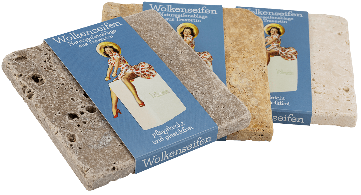 Travertin Seifenablage quadratisch Travertin Seifenablage quadratisch (3 Farben) ohne Hintergrund