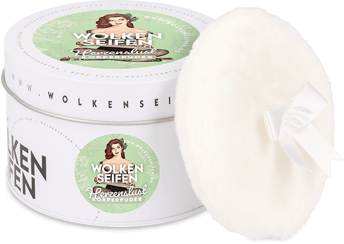 Körperpuder (Trockenshampoo) Herzenslust ohne Hintergrund