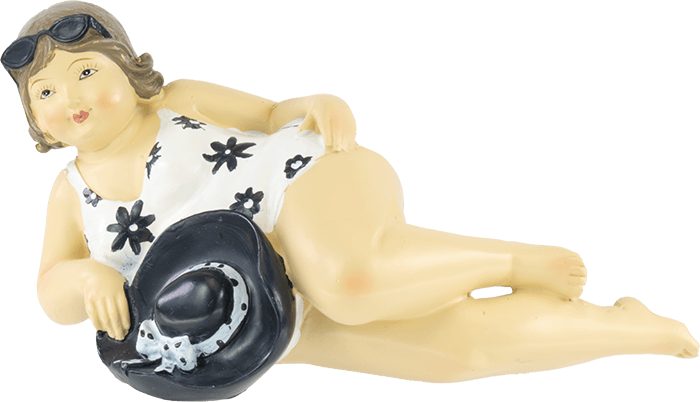 Dekofigur Michelle Badefigur Strandfigur