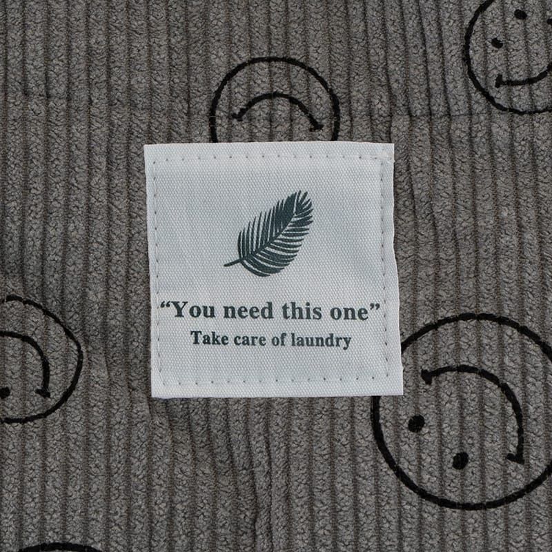 Cordbeutel Smiley Grey Cordbeutel Smiley Grey