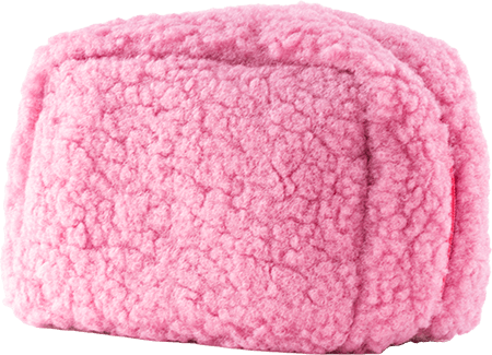 Plüschtasche Pink Kosmetiktasche aus Plüsch