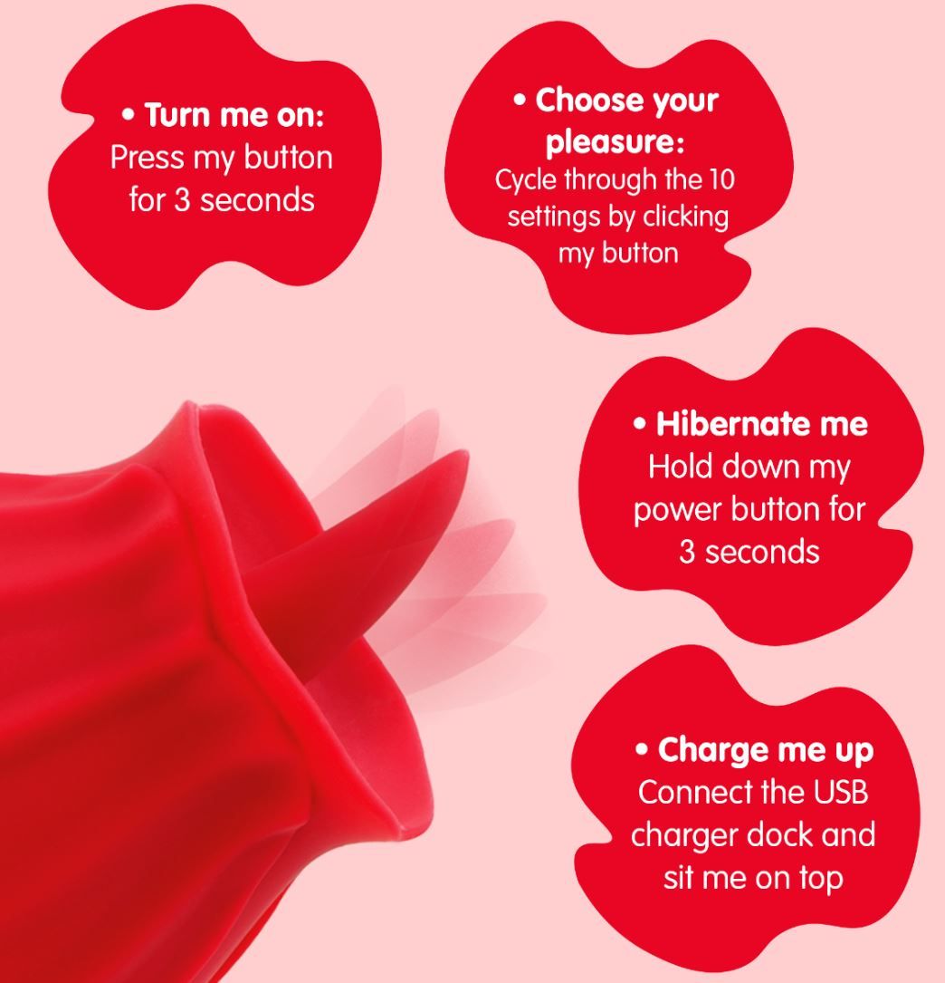 Zungenvibrator The Rose Lix