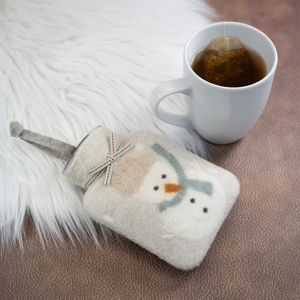Mini-Wärmflasche Schneemann