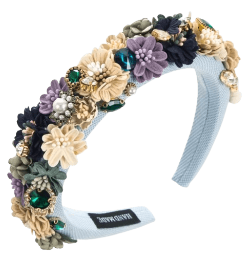 Blumen-Haarreif Blau Blumen-Haarreif Blau