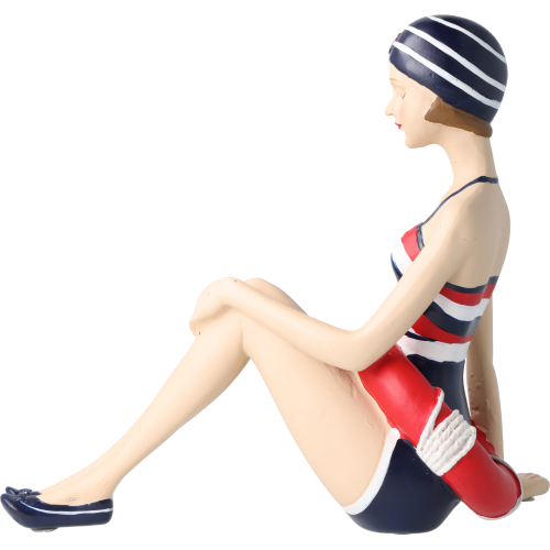 Pinup Schwimmerin rot-weiß-blau Pinup Schwimmerin rot-weiß-blau