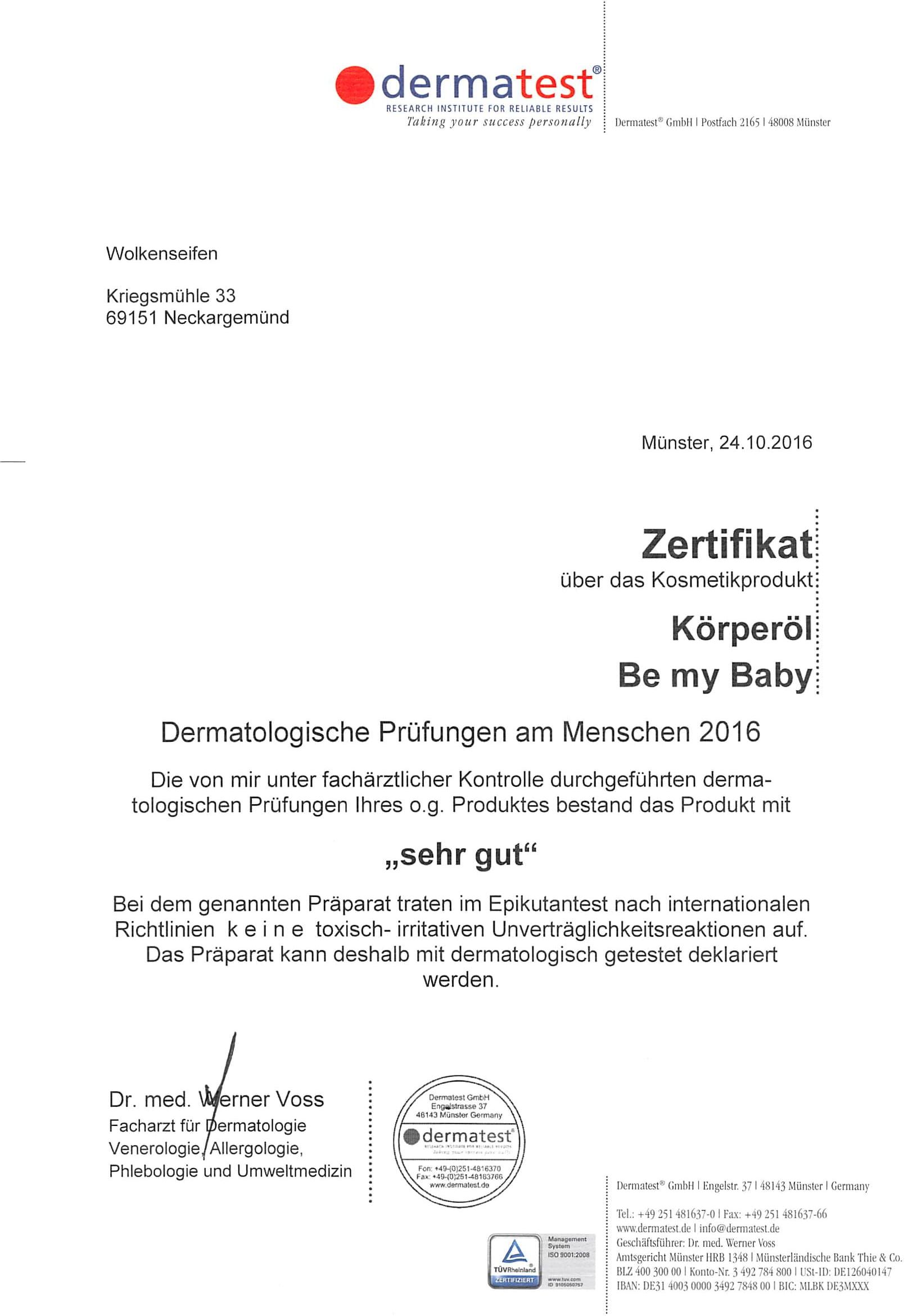 Körperöl Be my Baby