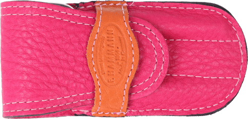 Maniküre-Etui Leder pink-orange Maniküre-Etui Leder pink-orange