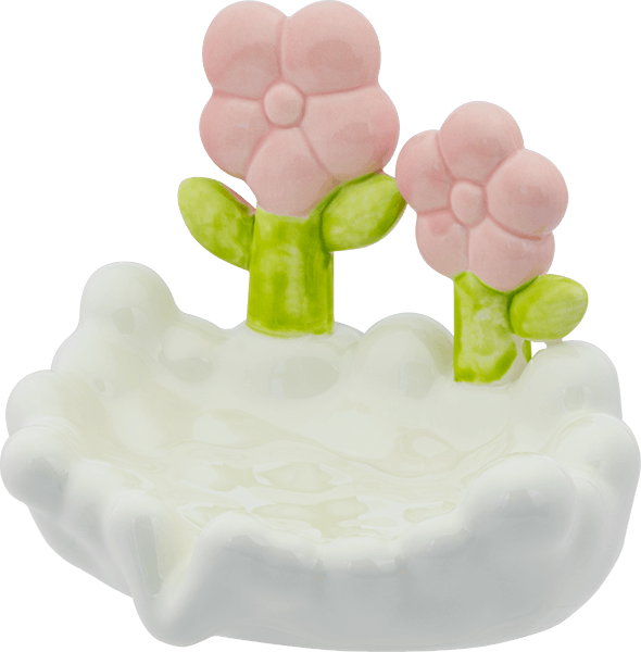 Seifenablage Weiß Blume Keramik Seifenablage Blumen