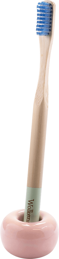 Keramik Zahnbürstenhalter rosa