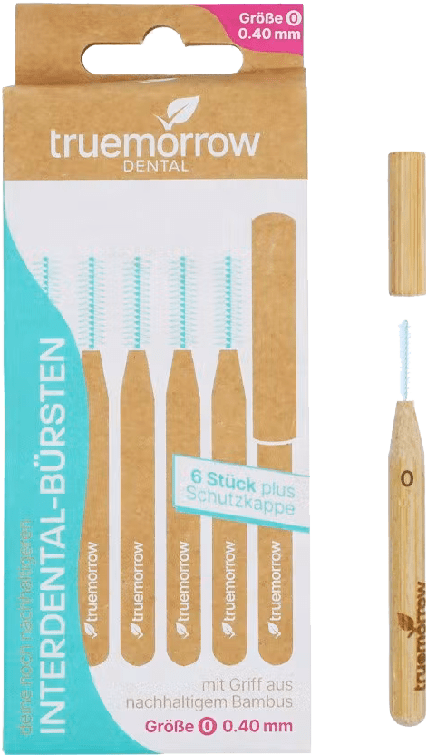 Bambus-Interdentalbürsten (5 Größen) truemorrow Bambus Interdentdal Zahnbürste