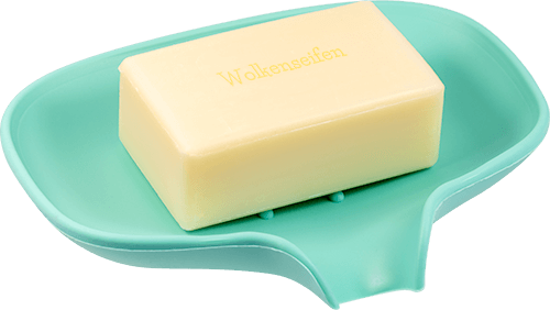 Silikonseifenablage groß Mint dunkel Silikonseifenablage groß Mint dunkel