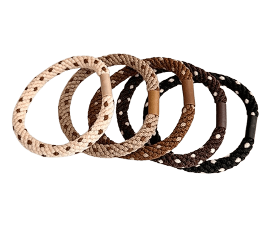 5 Haargummis Polka Dots 5 Haargummis Polka Dots