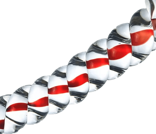 Glas-Dildo Candy Cane